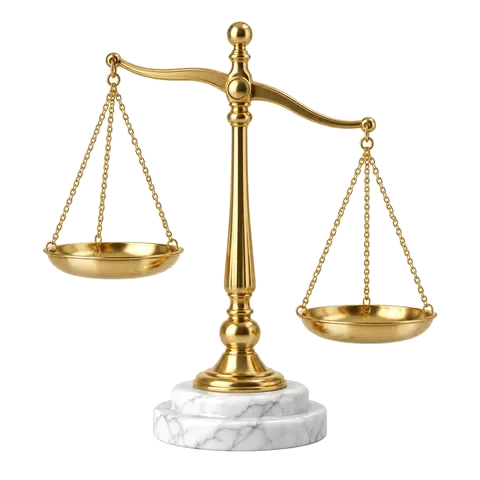 Gold scales of judgement